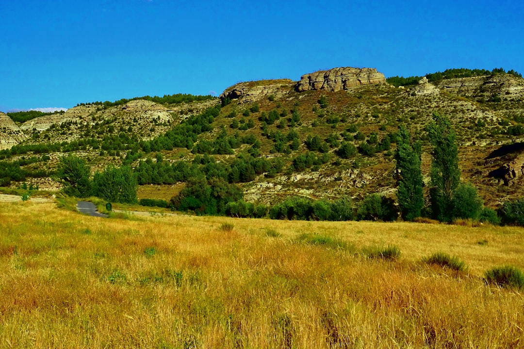 family hiking children countryside spain - Camino de Santiago